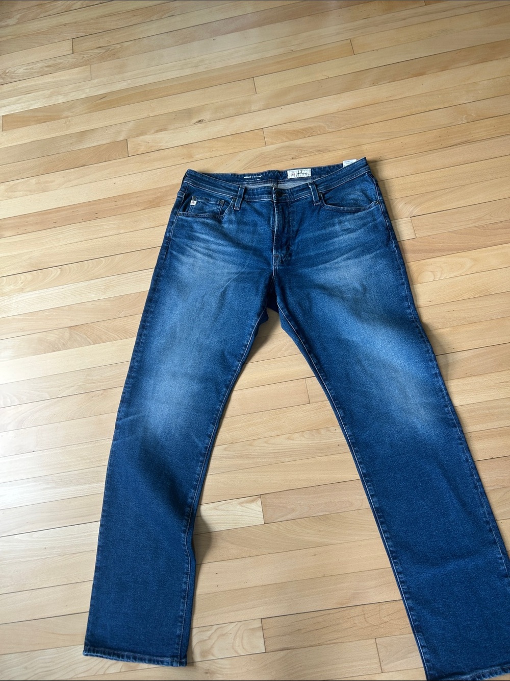 Ag Adriano Goldschmied Men's Dark Blue Straight Jeans